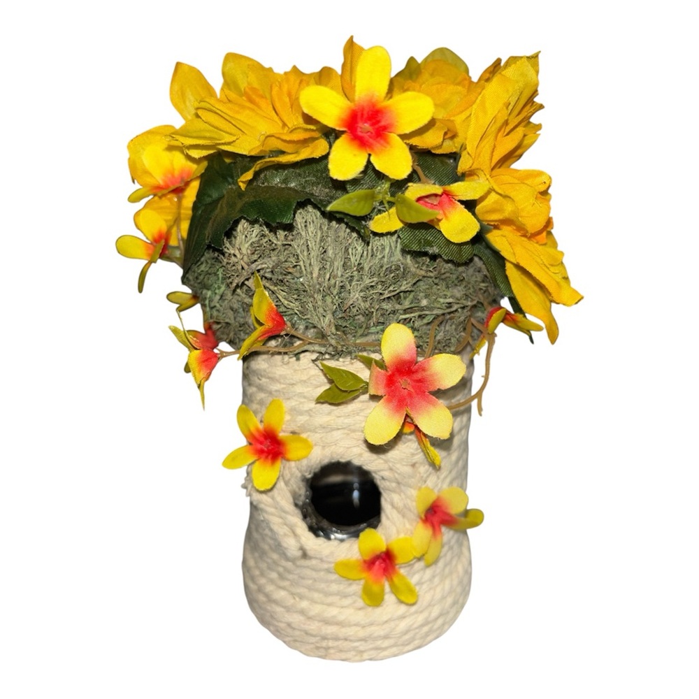 Upcycled Glass Vase Rustic Beehive Dome Decor